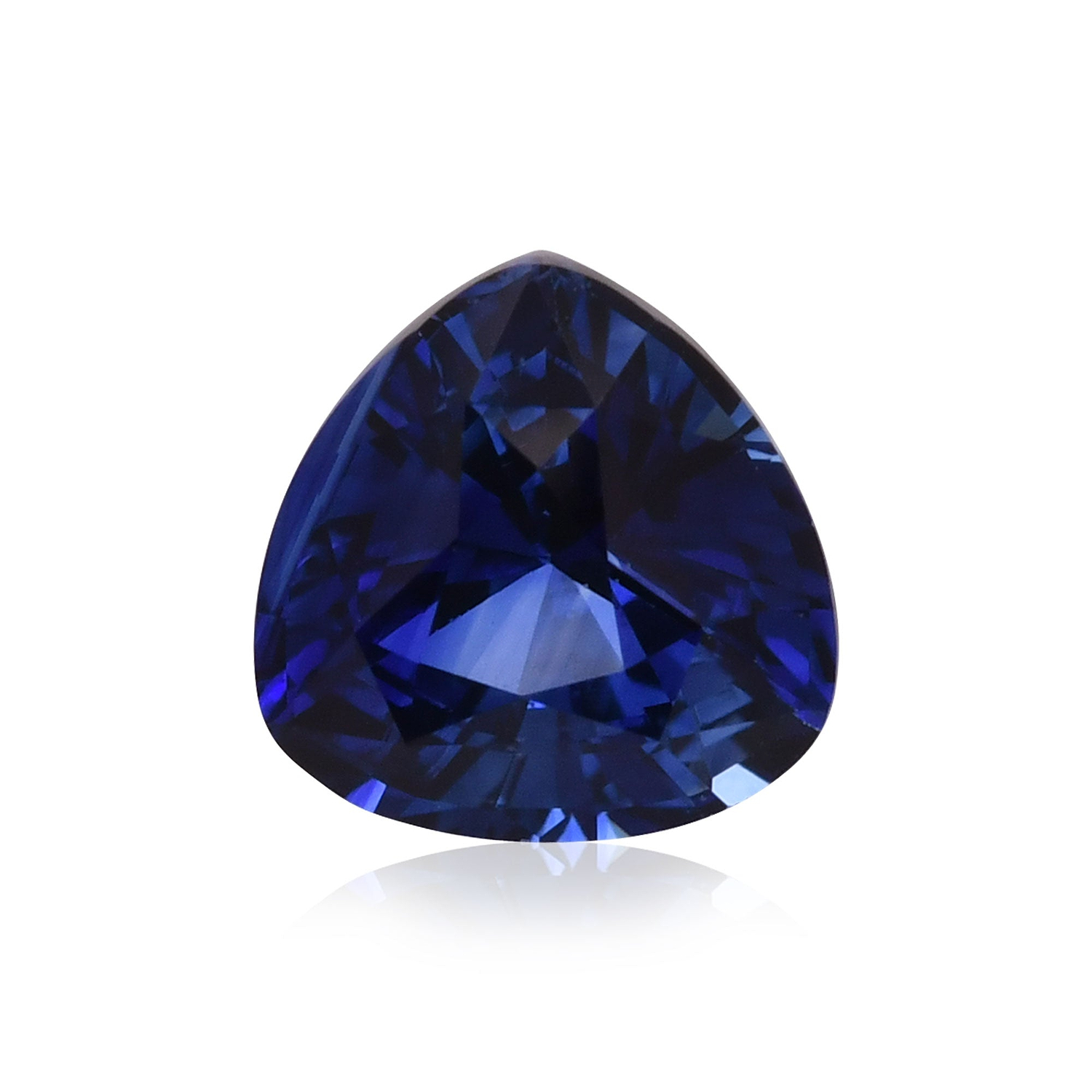 2.68 Carat Blue  Trilliant Sapphire