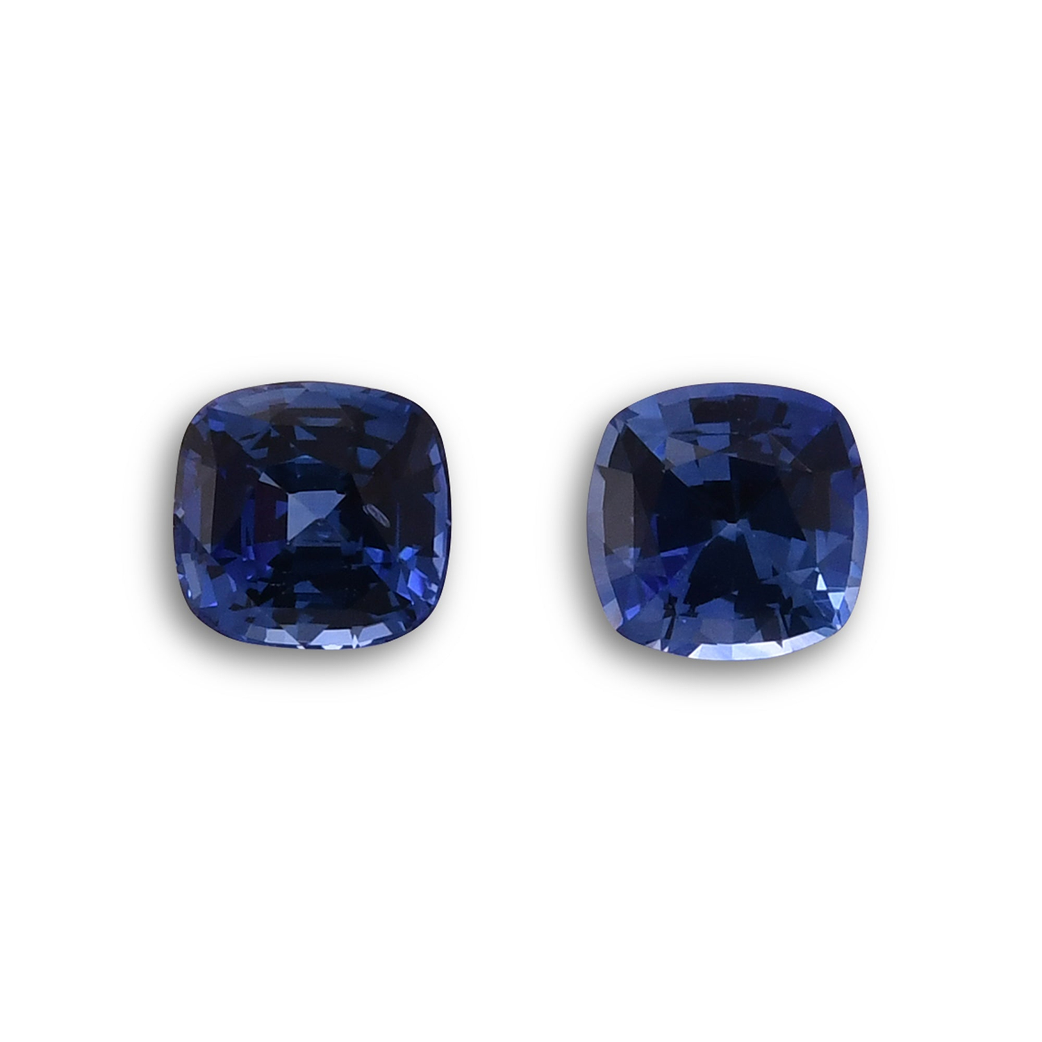 3.89 Carat Blue  Cushion Sapphire