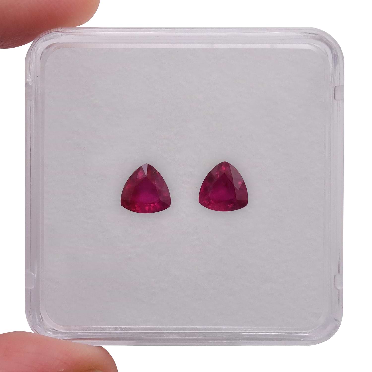 1.61 Carat Red Trilliant Ruby