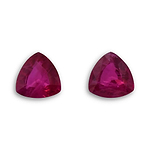 1.61 Carat Red  Trilliant Ruby