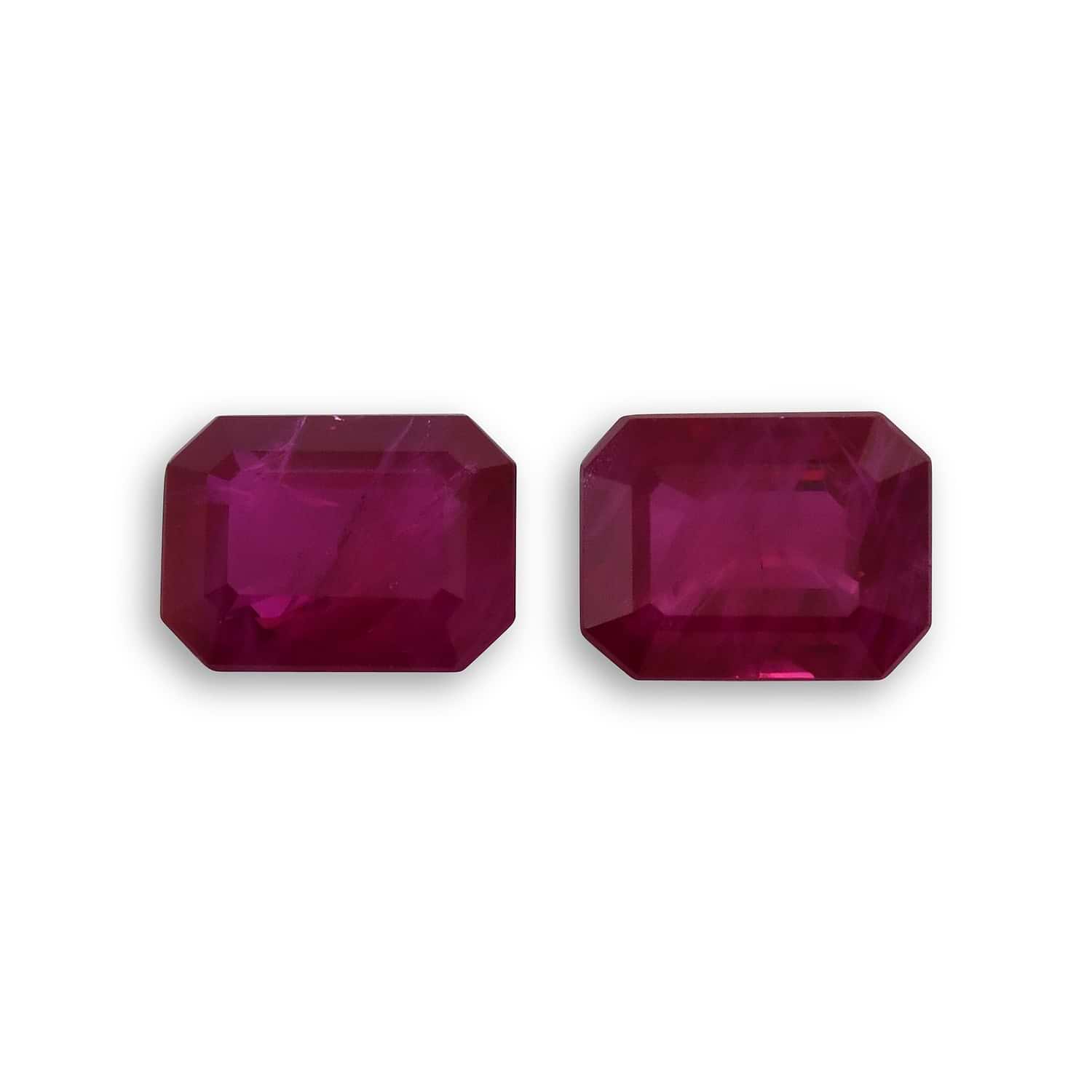 3.42 Carat Red BURMESE Emerald Ruby CD