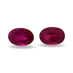 2.09 Carat Red  Oval Ruby