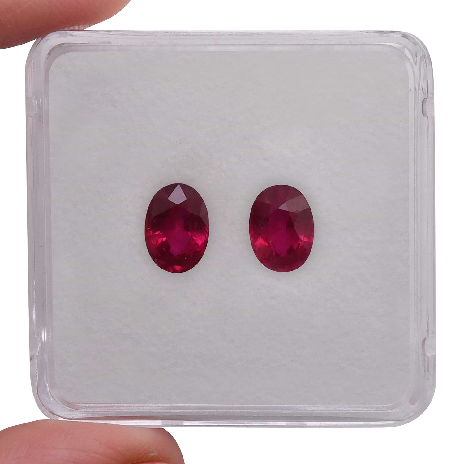 3.02 Carat Red Oval Ruby