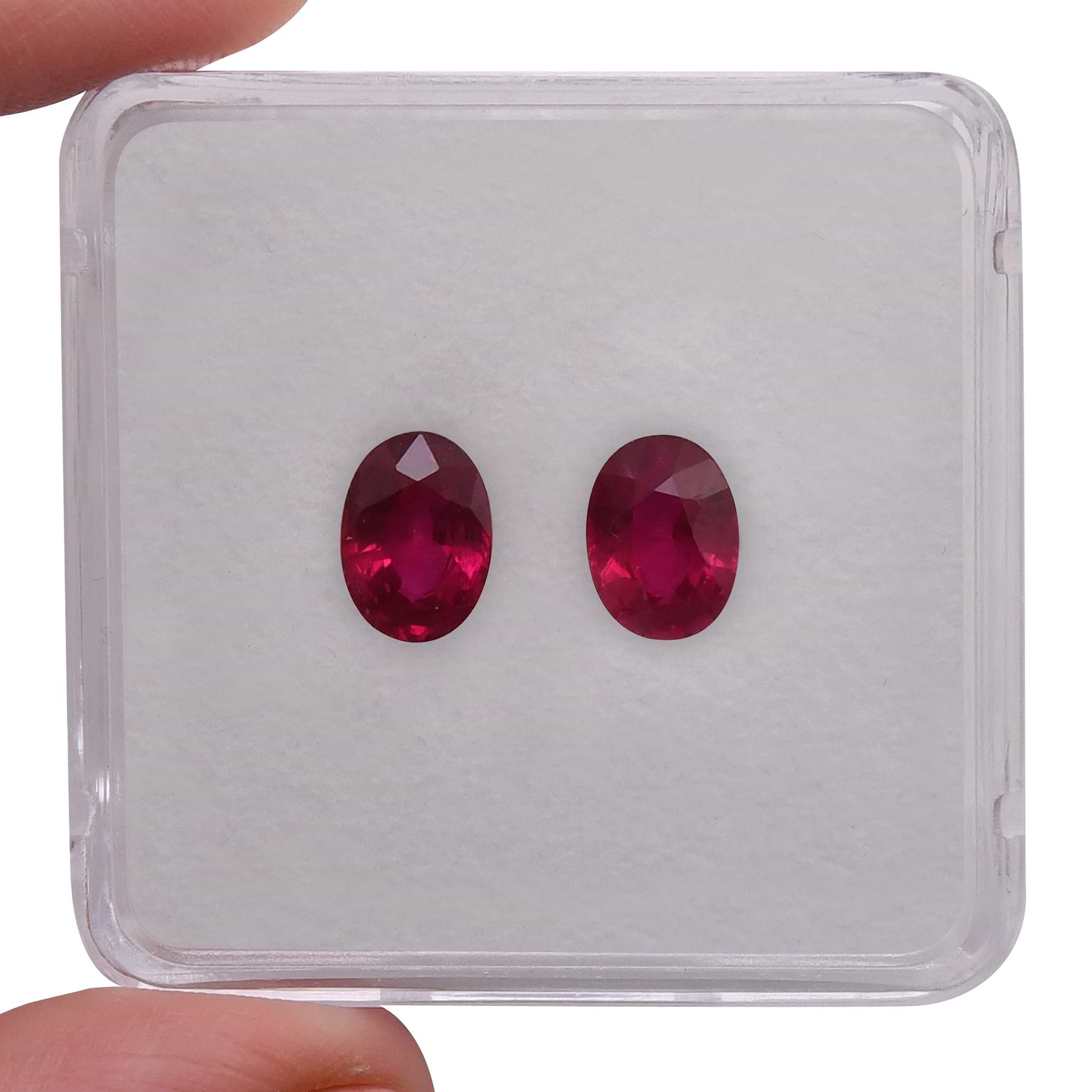 3.02 Carat Red  Oval Ruby
