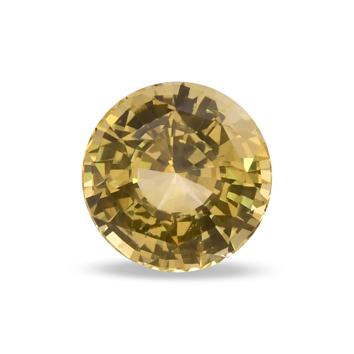 2.53 Carat Yellow Round Sapphire