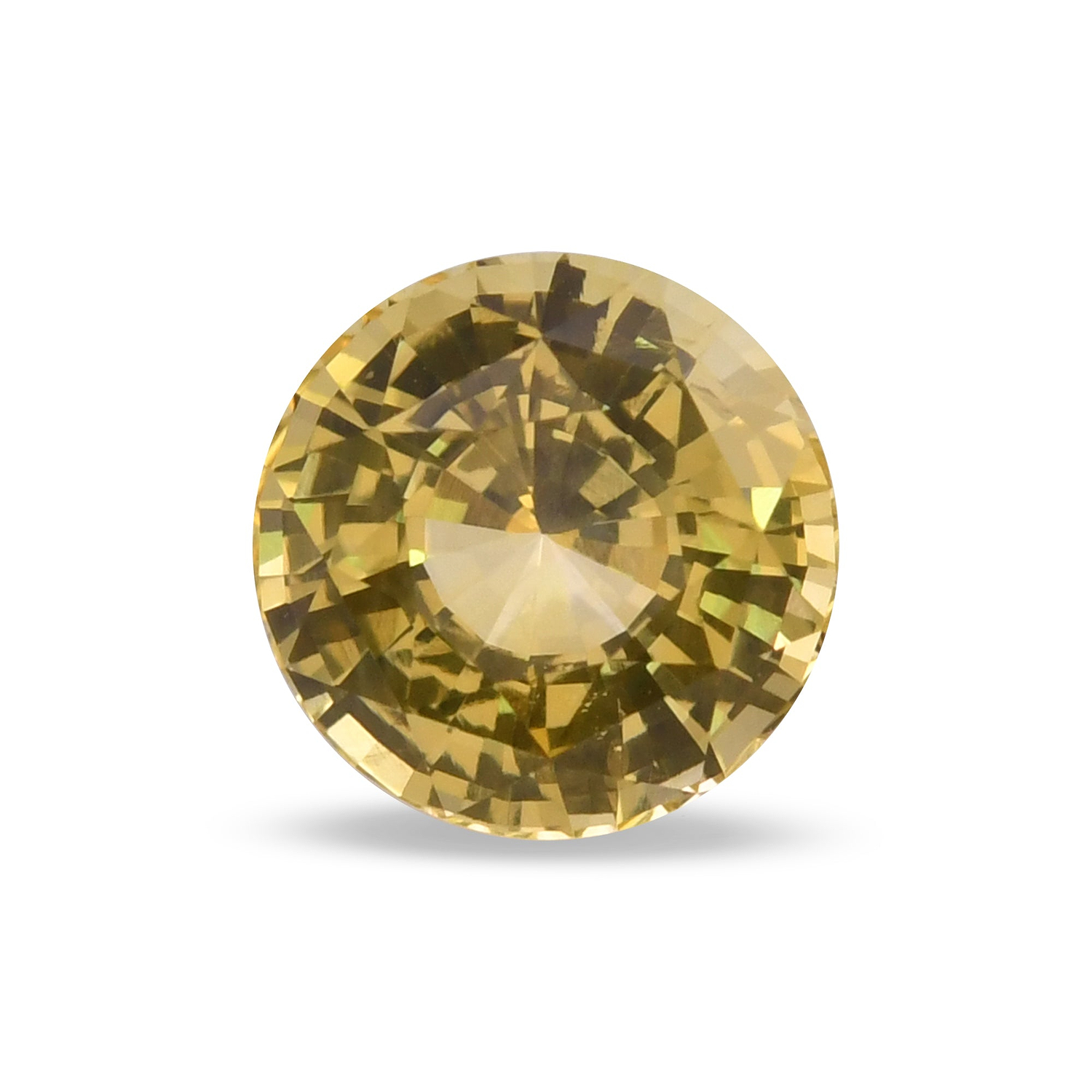 2.53 Carat Yellow  Round Sapphire