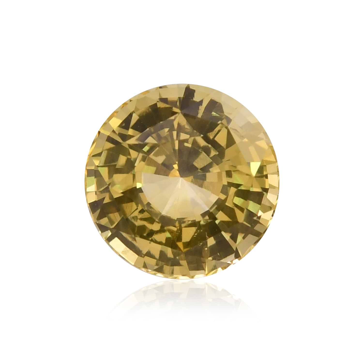 2.53 Carat Yellow Round Sapphire
