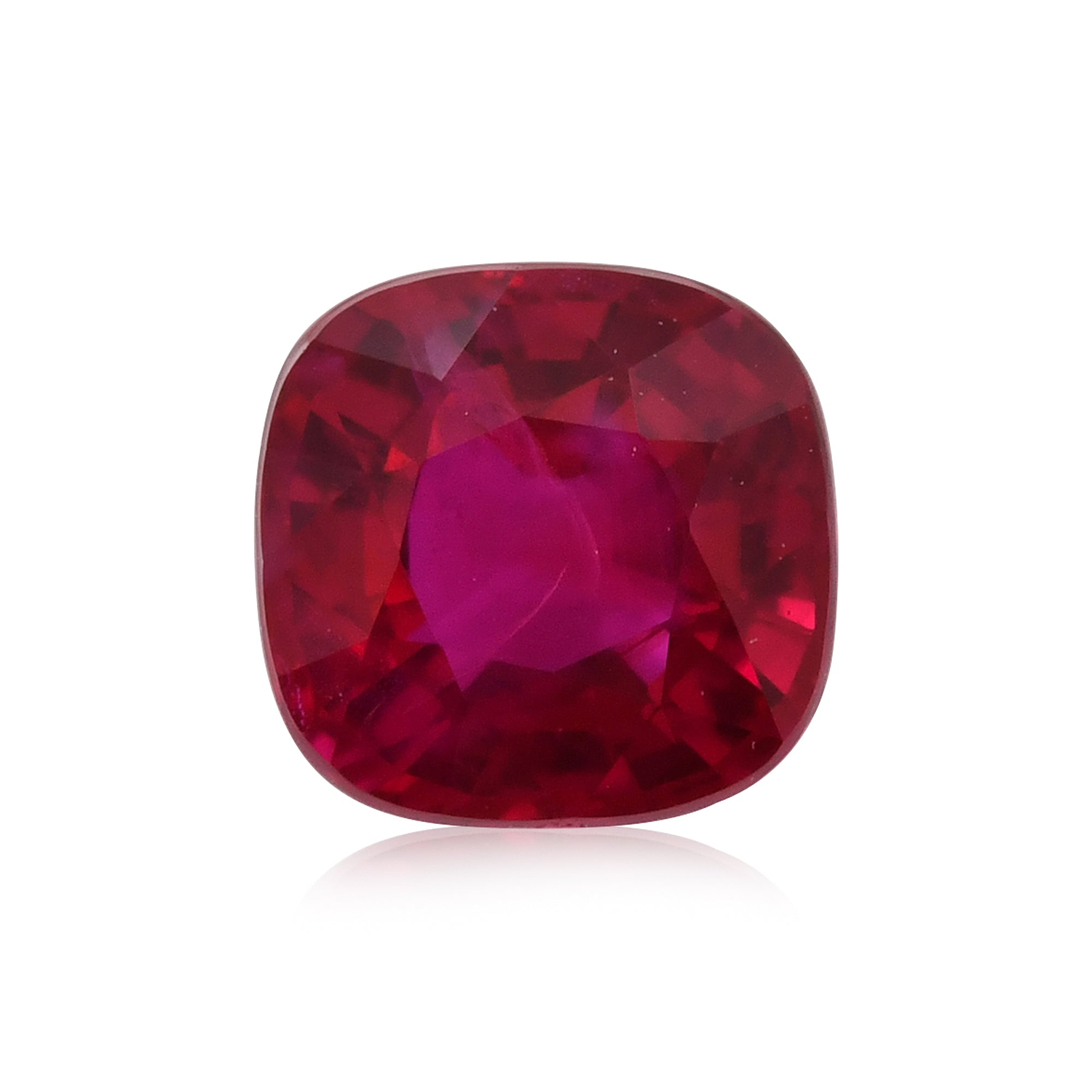 1.07 Carat Red BURMESE Cushion Ruby GRS