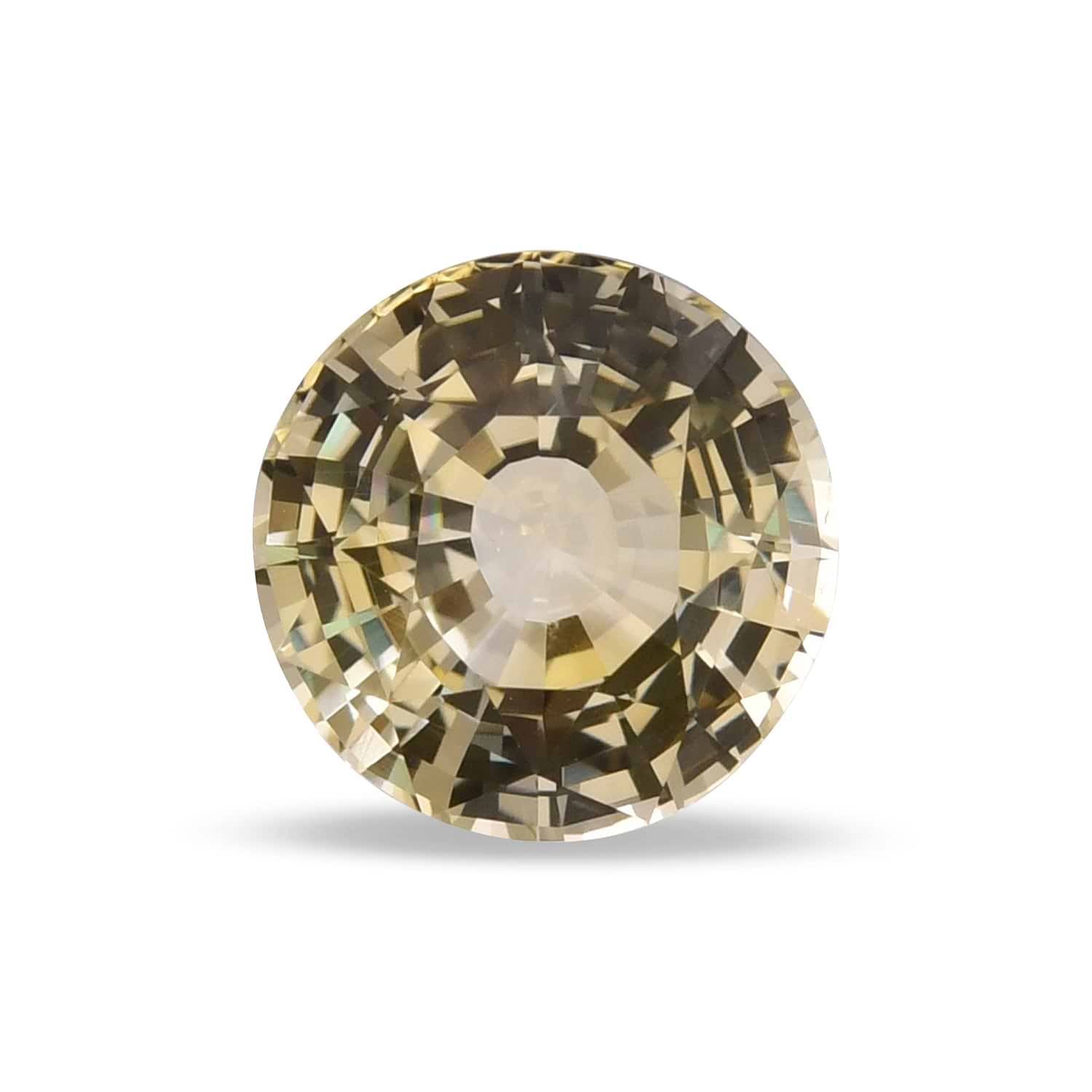 4.31 Carat Yellow SRI LANKAN Round Sapphire CD