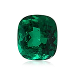 7.15 Carat Green COLOMBIAN Cushion Emerald GUBELIN