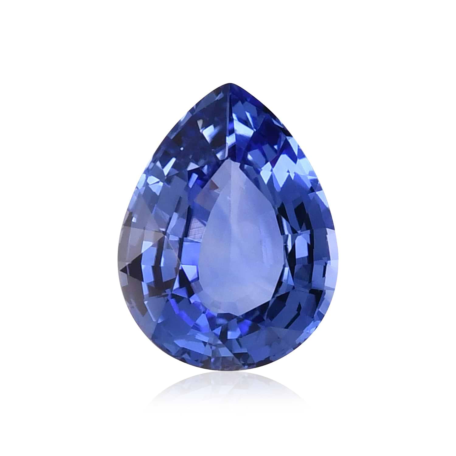 5.13 Carat Blue SRI LANKAN Pear Sapphire CD