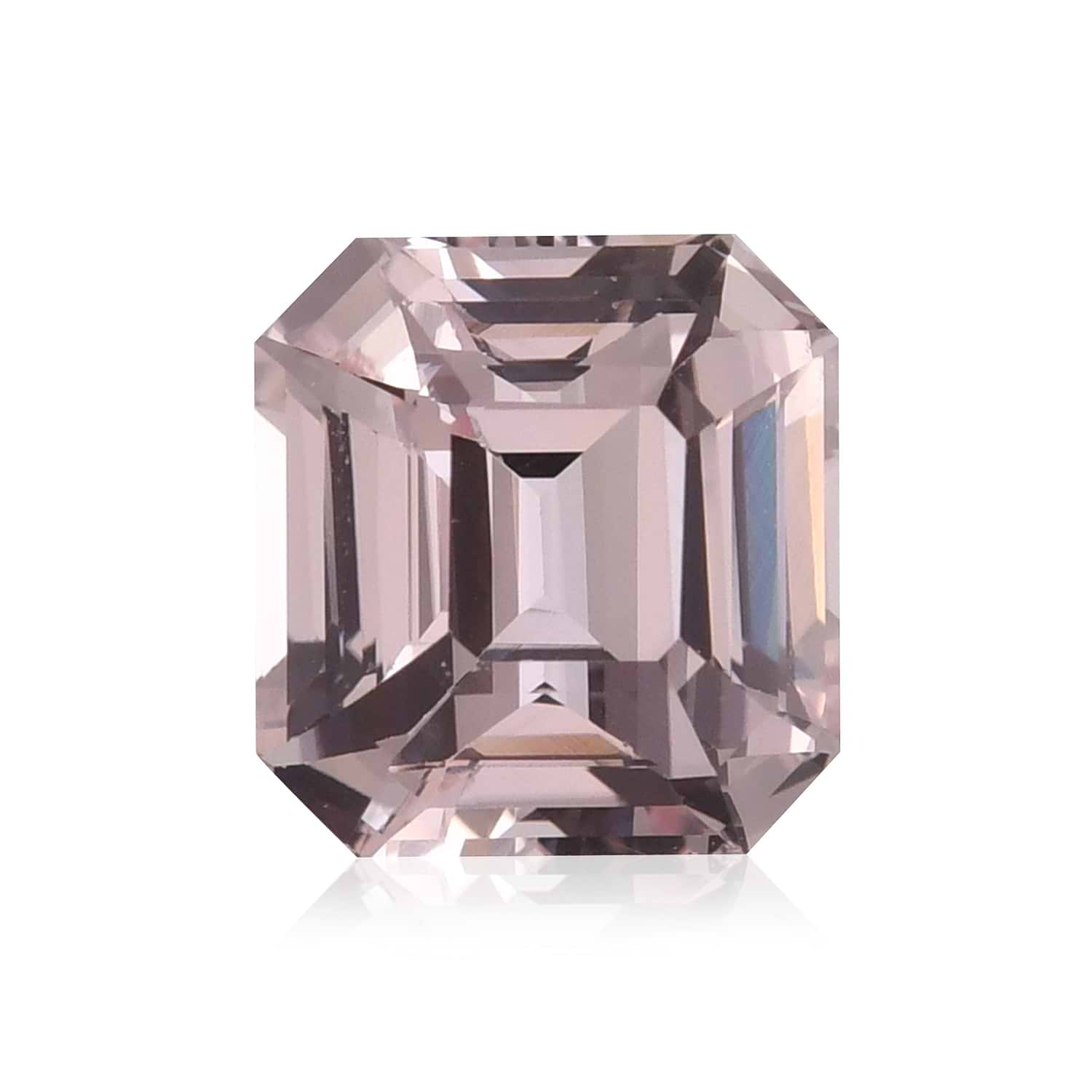 4.03 Carat Pink SRI LANKAN Sq. Emerald Sapphire CD