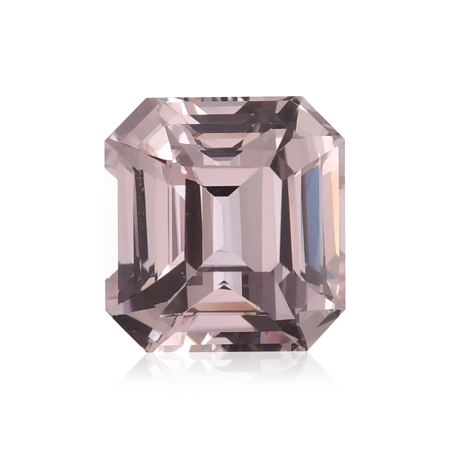 4.03 Carat Pink SRI LANKAN Sq. Emerald Sapphire CD