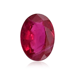 1.13 Carat Red  Oval Ruby