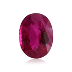 1.44 Carat Red  Oval Ruby