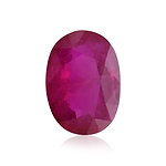 1.14 Carat Red  Oval Ruby