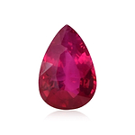 1.31 Carat Red  Pear Ruby