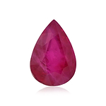 2.21 Carat Red  Pear Ruby