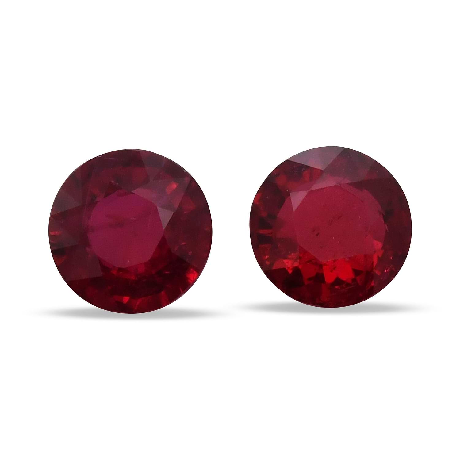 2.73 Carat Red Round Ruby