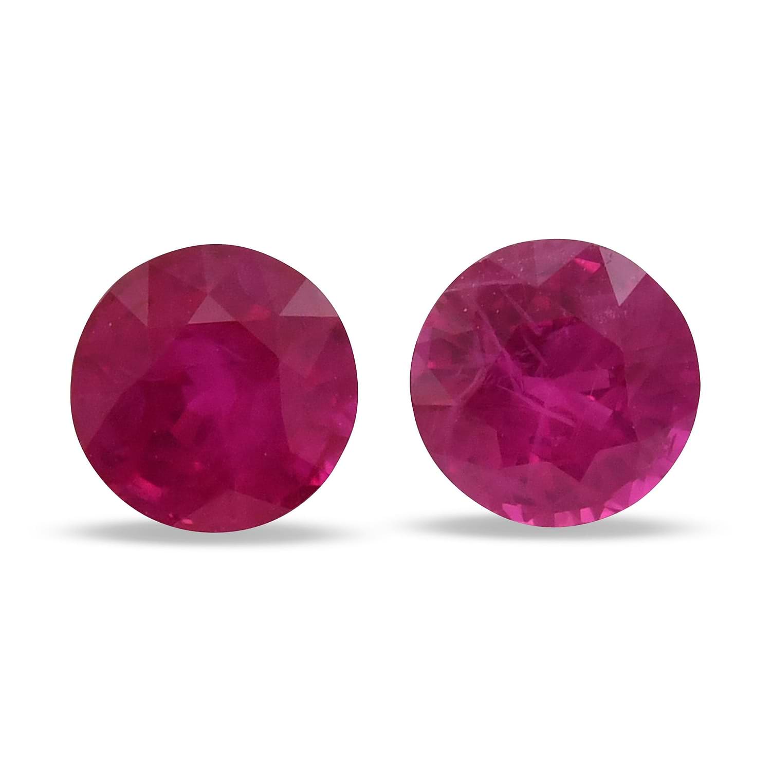 2.61 Carat Red Round Ruby