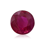 0.94 Carat Red  Round Ruby