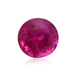 0.85 Carat Red  Round Ruby