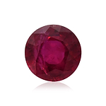 1.30 Carat Red  Round Ruby