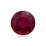 1.38 Carat Red  Round Ruby