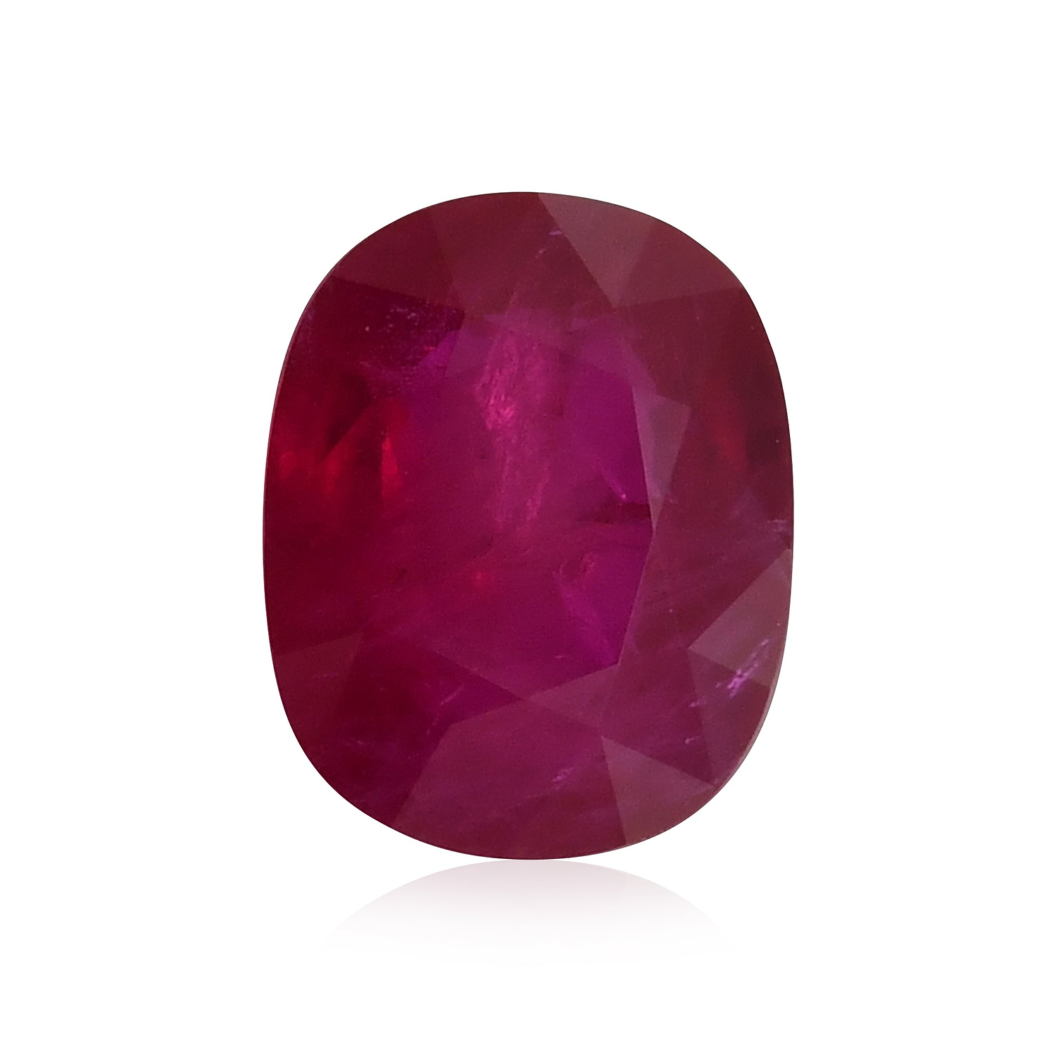 4.53 Carat Red MOZAMBICAN Cushion Ruby GRS