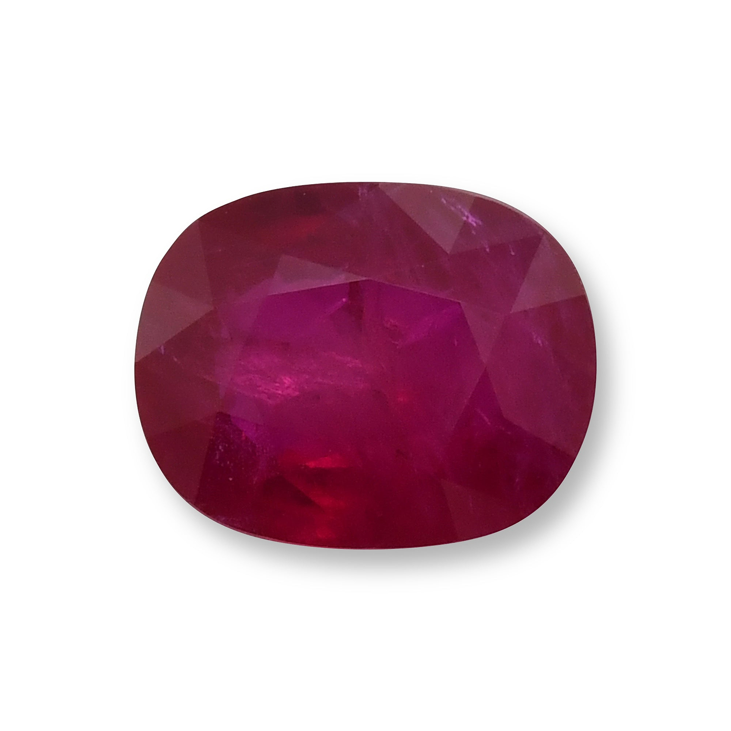 4.53 Carat Red MOZAMBICAN Cushion Ruby GRS