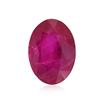 0.91 Carat Red  Oval Ruby