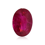1.06 Carat Red  Oval Ruby