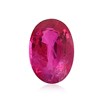 0.88 Carat Red  Oval Ruby