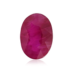 0.97 Carat Red  Oval Ruby