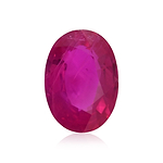 0.82 Carat Red  Oval Ruby