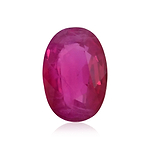 0.90 Carat Red  Oval Ruby