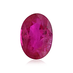 0.97 Carat Red  Oval Ruby