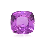 1.39 Carat Pink  Cushion Sapphire