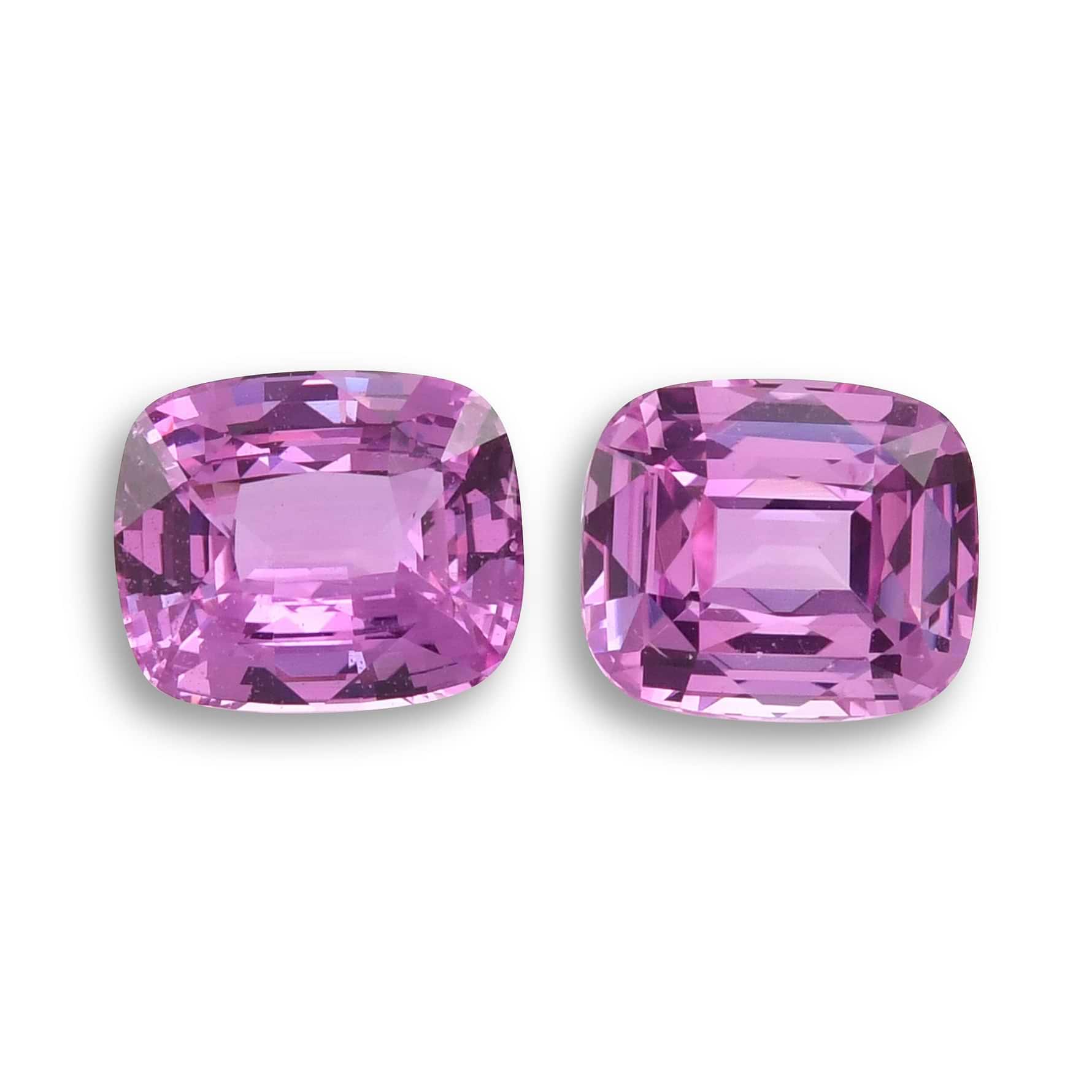 4.87 Carat Pink Cushion Sapphire