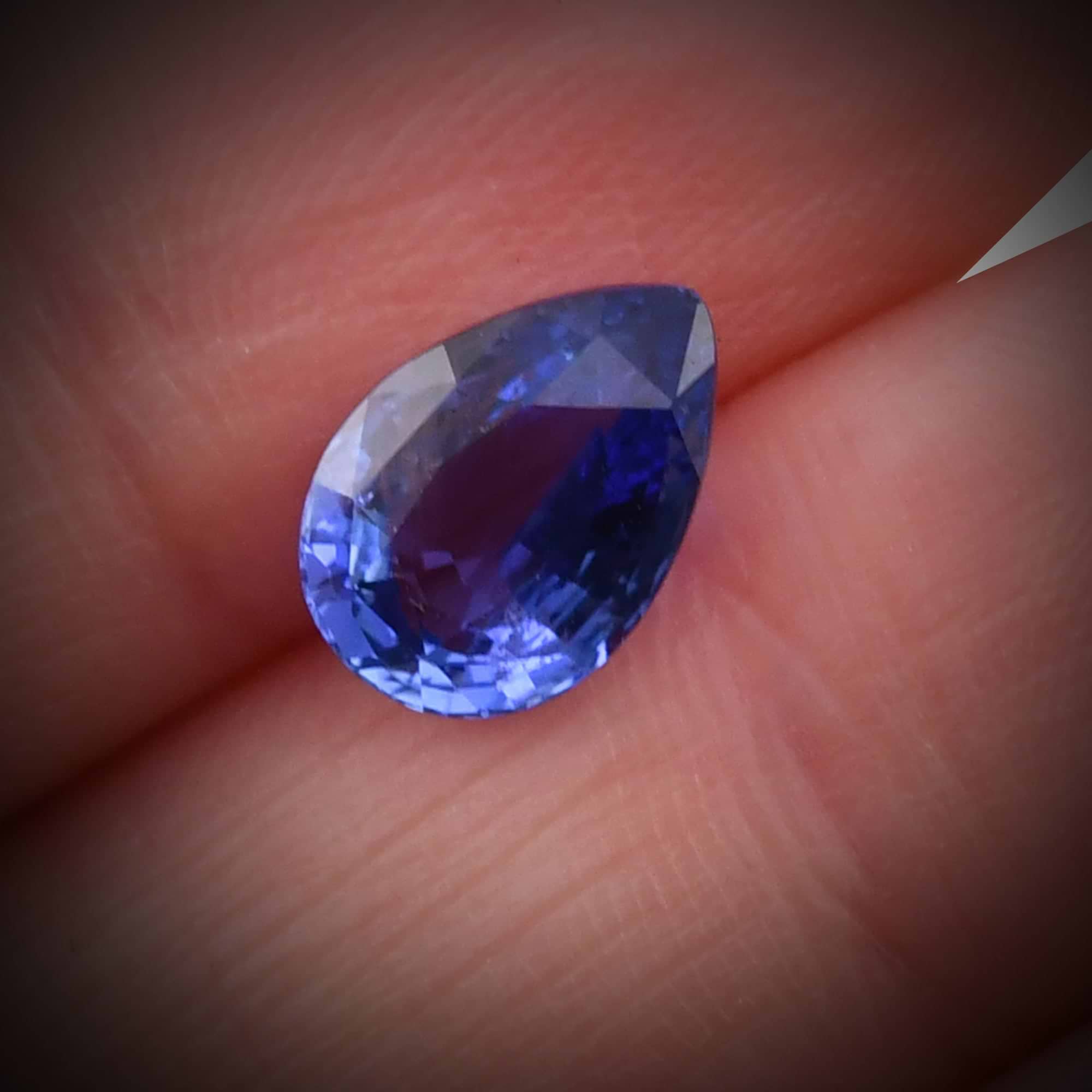 2.53 Carat Blue Pear Sapphire GIA | LEIBISH
