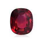 3.18 Carat Red MOZAMBICAN Cushion Ruby CD