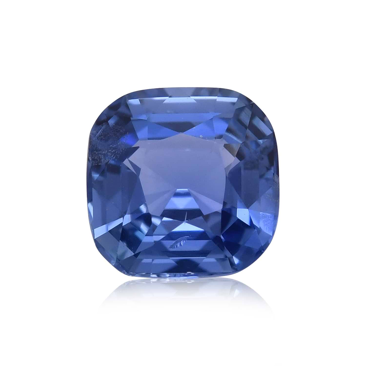 2.05 Carat Blue Cushion Sapphire