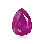 30.36 Carat Red BURMESE Pear Ruby GRS