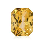 1.52 Carat Yellow Radiant Sapphire