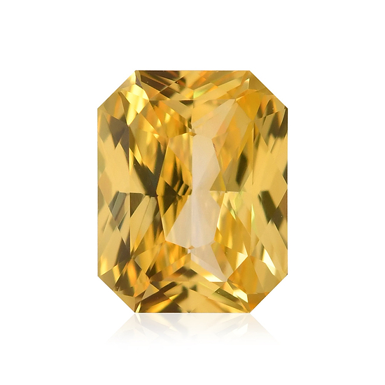 1.52 Carat Yellow  Radiant Sapphire
