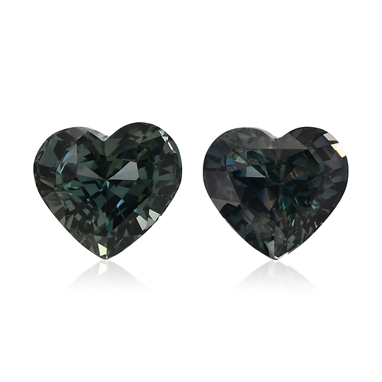 2.74 Carat Green MADAGASCAR Heart Sapphire