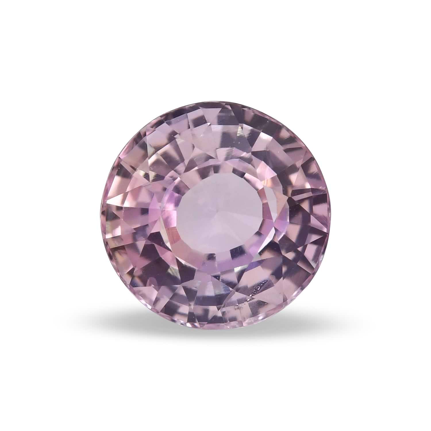 2.70 Carat Peach Round Sapphire