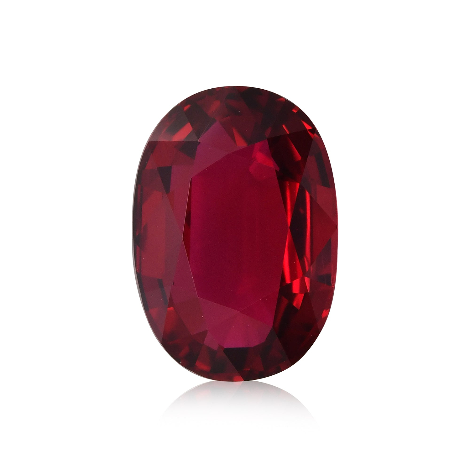 7.10 Carat Red  Oval Ruby GRS