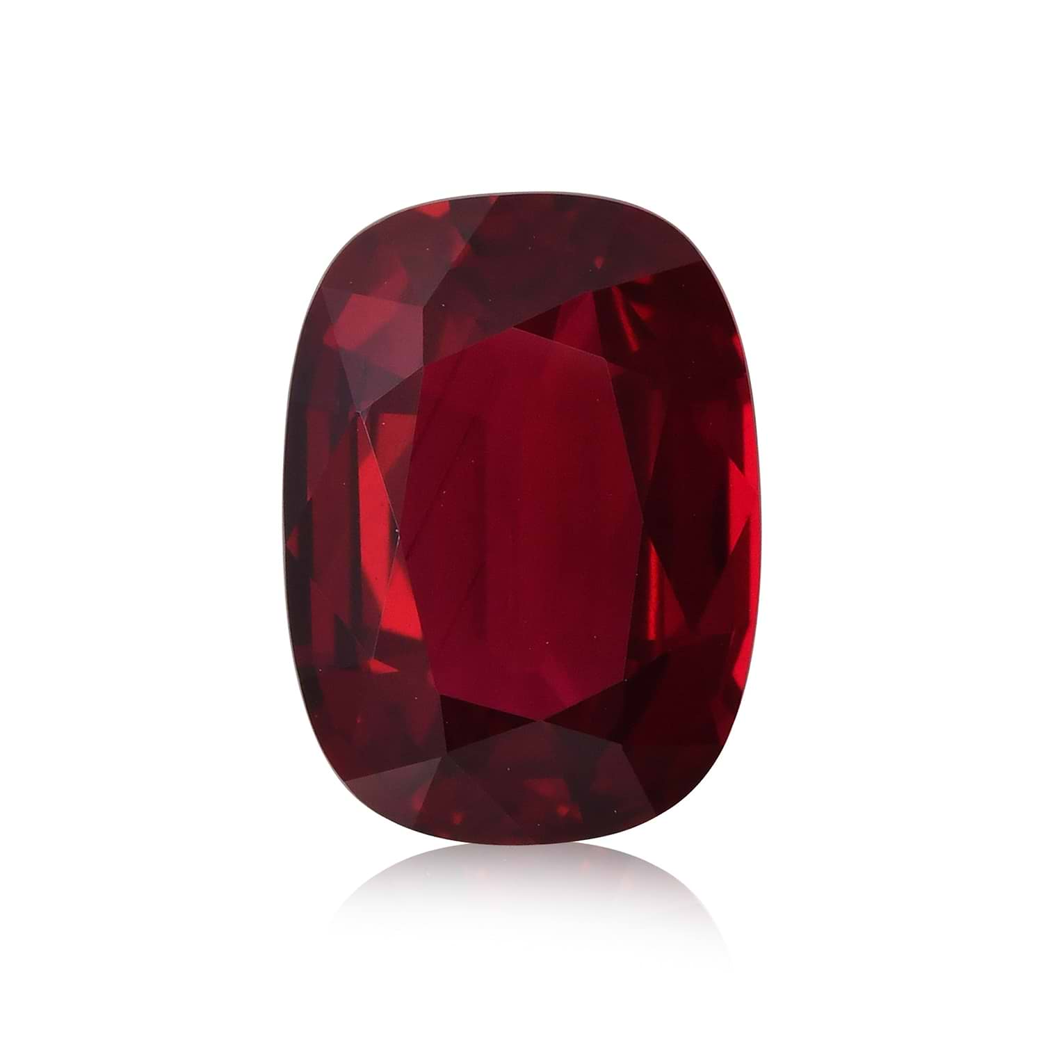 6.05 Carat Red MOZAMBICAN Cushion Ruby GRS