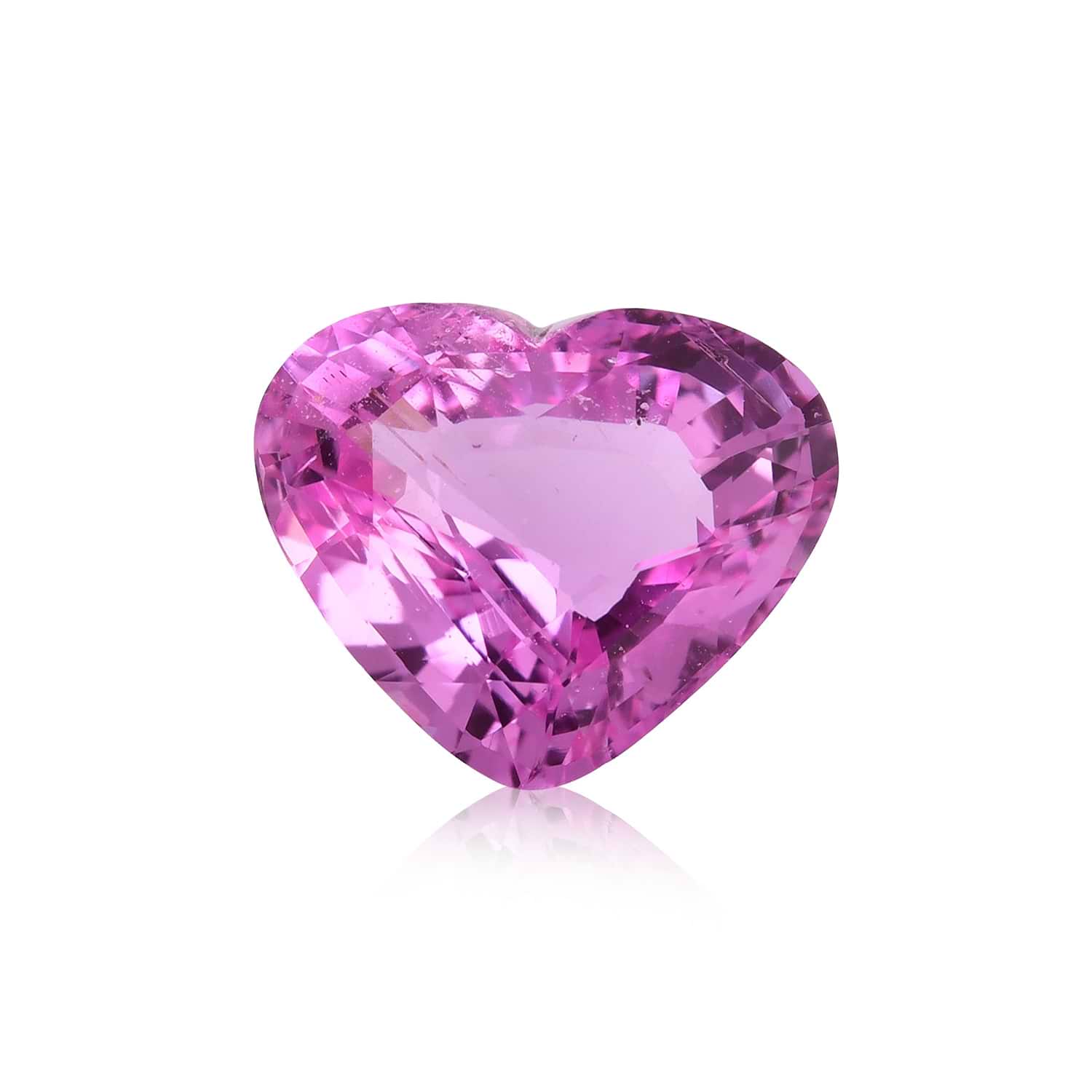 4.03 Carat Pink Heart Sapphire GIA